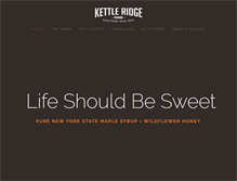 Tablet Screenshot of kettleridgefarm.com